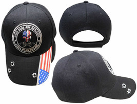 When Guns Are Outlawed I Will Be An Outlaw Skull Black Usa Embroidered Hat Cap - £14.09 GBP