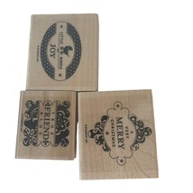 Stampin&#39; Up Punches Three 3-Pc Stamp Set Retired - £6.99 GBP