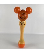 Disney Parks Mickey Mouse Pumpkin Glow Light Up Bubble Wand Halloween Ba... - $54.09 CAD