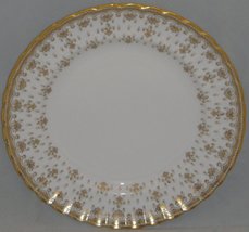 Spode Fleur De Lys-Gold (Bone,Gold Trim) Salad Plate - £41.27 GBP