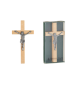 Wooden Wall Crucifix 6&quot; Cross New in Box Christian Catholic Home Décor Gift - £10.25 GBP