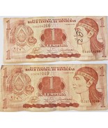 Lot of 2 Banco Central de Honduras 1 Lempira 17 de Abril de 2008 Bank Notes - €0,85 EUR Lot of 2 Banco Central de Honduras 1 Lempira 17 de Abril de 2008 Bank Notes - €0,85 EUR