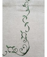 Herbal Garden Collection ~  Embroidered Pillow Sham ~ 20&quot; x 26&quot; ~ Linen/... - $368.06 MXN
