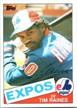 Tim Raines Signed Autographed 1985 Topps Baseball Card Montreal Expos - $13.85