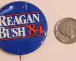 Reagan Bush 84 Pinback Button Political Vintage Ronald Reagan George Bus... - $6.92
