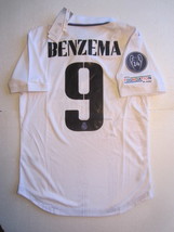Karim Benzema Real Madrid UCL Champions Match Slim Home Soccer Jersey 2022-2023 - £71.18 GBP