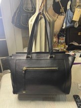 B921 - Preloved Furla Ginerva Large Black Leather Satchel – Pristine Cla... - $163.35