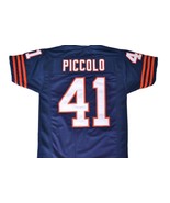 Brian Piccolo #41 Brian&#39;s Song Movie Men Football Jersey Navy Blue Any Size - $54.86 CAD