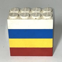 LEGO Vtg 1960s Jumbo Beginners 8 Stud Bricks 4x2x1 Complete Set - £23.06 GBP