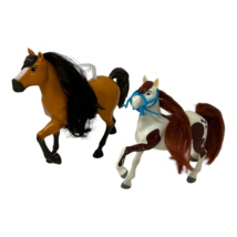 Lot of 2 DreamWorks Spirit Riding Free Horse Figurines Spirit and Boomerang - £12.67 GBP