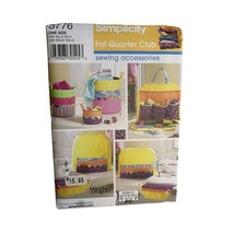 Simplicity Fat Quarter Sewing Accessories Sewing Pattern 3776 - uncut - £7.89 GBP
