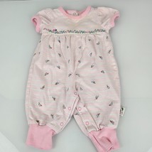 VTG Baby Girl Flower Romper Gymboree Spring Florals 2001 0-3 m Pink Gree... - £30.95 GBP