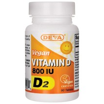 Deva Vegan Vitamins, Vitamin D2 800 Iu, 90 Count - £7.43 GBP
