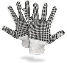 PVC String Knit Work Gloves 10 Size Pack of 240 Safety Work Gloves White... - $222.70