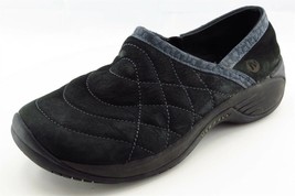 Merrell Size 6.5 M Black Loafer Leather Women Shoes - £15.47 GBP