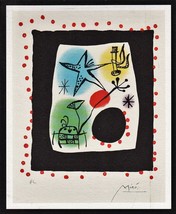 Joan Miro Lithograph w/COA. #Unique Gift Miró 1975 Litógrafo. Limited Ed Rare Art - £148.28 GBP