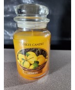 Yankee Candle HOUSEWARMER  LEMON Large Jar Single Wick Candle 22 oz Disc... - £25.55 GBP