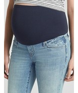 GAP 1969 Maternity Full Panel Crop Kick Medium Wash Capri Jeans 34R 34 1... - $49.92 CAD