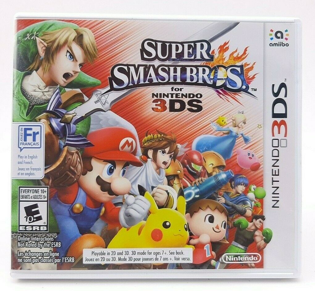 Primary image for Super Smash Bros. (3DS, 2014) - COMPLETE IN CASE Mario Link Pikachu Nintendo