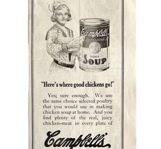 Campbell&#39;s 1913 Advertisement Chicken Soup Print Ad 21 Kinds DWCC18 - $29.99