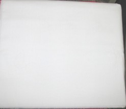 SOLID WHITE Cotton Polyester Fabric 3 yds x 45 in wide - £7.80 GBP