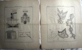 5 x WAR MAPS c1850 Plan Attack Citadel of Antwerp Lithos  - £55.91 GBP