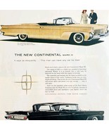 1958 Ford Continental Convertible 3 Advertisement Automobilia Life Magaz... - $562.22 MXN