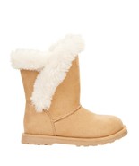 Calistoga ~ Tan ~ Vegan Suede ~ Faux Fur ~ Mid Calf ~ Girl&#39;s Size 10 Boots - $49.11 CAD