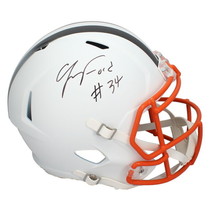 Jerome Ford Autographed Browns White Matte Full Size Speed Helmet Beckett - £167.69 GBP