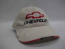 Chevrolet Hat White Hook Loop Baseball Cap - £12.27 GBP