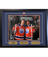 Wayne Gretzky and Connor McDavid Framed Collector Photo - 16x20 - £208.38 GBP