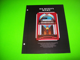 WURLITZER NOSTALGIA 1050 JUKEBOX ADVERTISING PROMO SALES FLYER Promo - $24.70