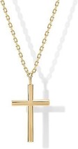 14K Gold Plated Cubic Zirconia Cross Pendant Necklaces for Women Linear ... - £23.87 GBP