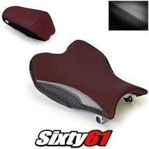 Suzuki GSXR 1000 Seat Cover 2009-2015 2016 Front Rear Burgundy Luimoto Carbon - £155.50 GBP