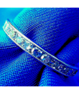 Earth mined Diamond Deco Wedding Band Platinum Bridal Eternity Anniversa... - €2.131,09 EUR