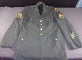 Usgi Men&#39;s Serge Dress Green Ag 44 Class 3 Uniform Army Jacket Coat 39L - £44.79 GBP