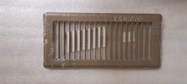 HVAC 4 X 10 Wall Floor Grill Fixed Blades Air Return Register Grille Tan... - £7.65 GBP