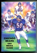 Chicago Bears NFL Team Football Media Guide-1991-pix-stats-info-VG - £25.19 GBP
