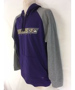 Team Apparel TX3 M Purple Baltimore Ravens Hoodie Hooded Sweatshirt - $18.81