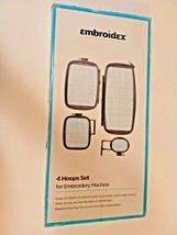 Embroidex 4 Hoops Set Embroidery  Brother PC6500 PC8200 PC8500 PC8500D INOVIS10 - £22.38 GBP