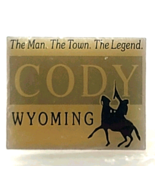 Cody Wyoming Western Cowboy Horse Silhouette Pin WY Town Travel Souvenir - $13.99