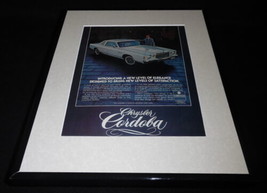 1977 Chrysler Cordoba 11x14 Framed ORIGINAL Vintage Advertisement - £31.10 GBP