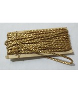 Vintage Antique Gold soft Metal RIBBON  9 2/3yards x 1/8 inches Switzerland - £39.23 GBP