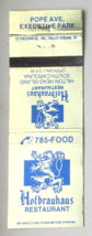 Hofbrauhaus Restaurant - Hilton Head Island, South Carolina 20RS Matchbook Cover - £1.18 GBP