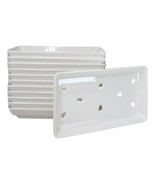 Pack Of 12 White Neta Zara Sushi Case Sashimi Plates With Drip Holes 8.5... - $109.34 CAD