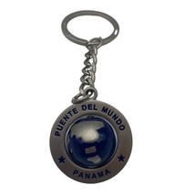 Vintage Panama Spinning Globe Keychain Bridge Of The World Puente Del Mundo - £21.75 GBP