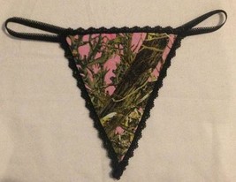 New Womens Pink CAMO True Timber Camoflauge Gstring Thong Lingerie Under... - £14.88 GBP