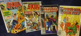  4 MARVEL CLASSICS/2 SKULL THE SLAYER &amp; 2 POWER MAN IRON FIST VF 1975/19... - $24.99