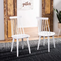 Burris Country Farmhouse White Spindle Side Chair (Set Of 2) By Safavieh - £159.23 GBP