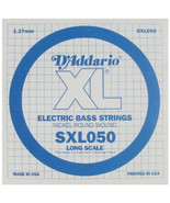 D&#39;Addario SXL050 Sngl Bass Xl 050 Dbl Ball End - $24.99